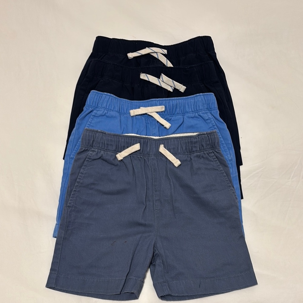 Crewcuts Boys' Cotton Drawstring Shorts Set - Navy, Blue, Gray